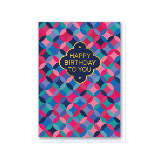 Intersect - Circles Patchwork Pink