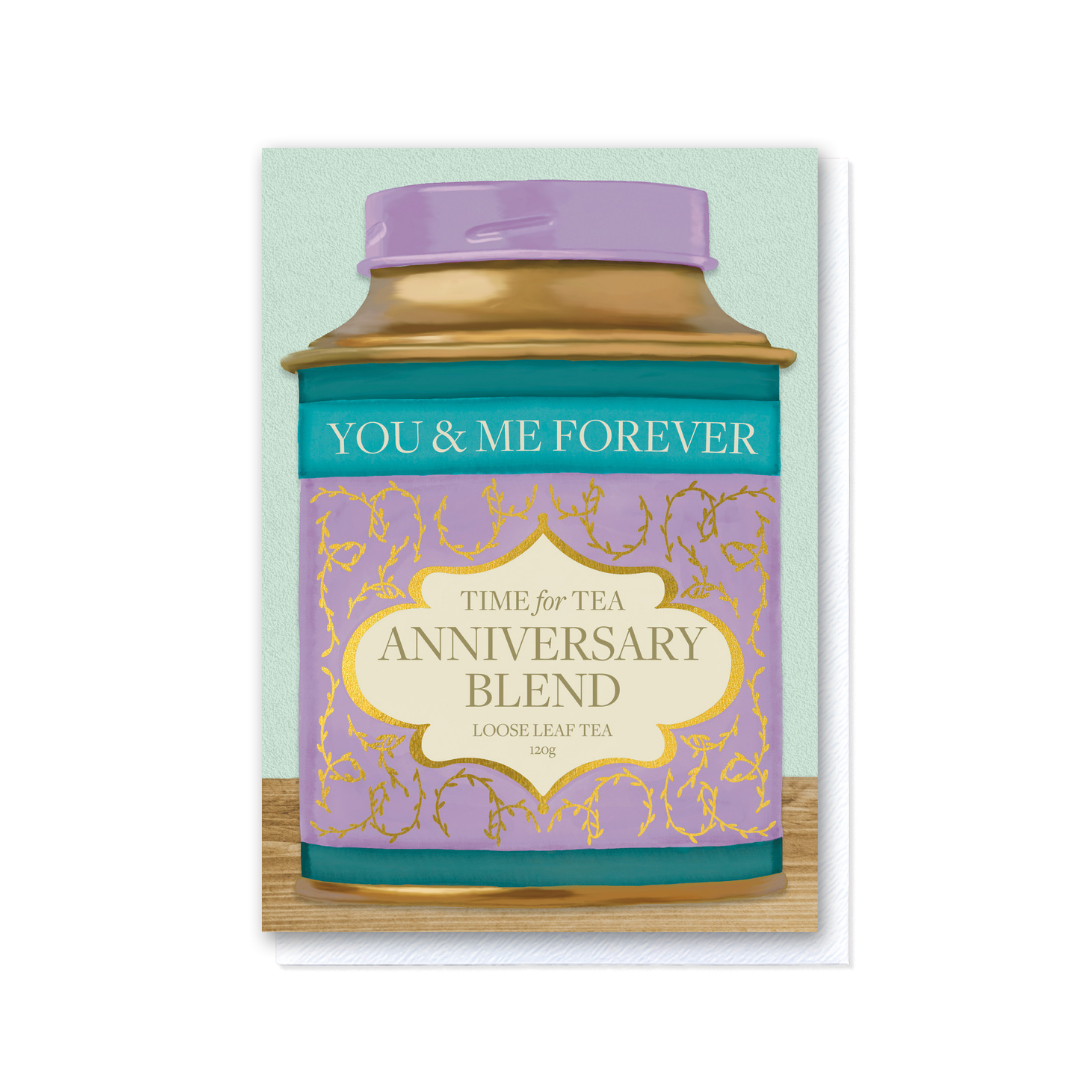 Time for Tea - Lavender Grey - Happy Anniversary