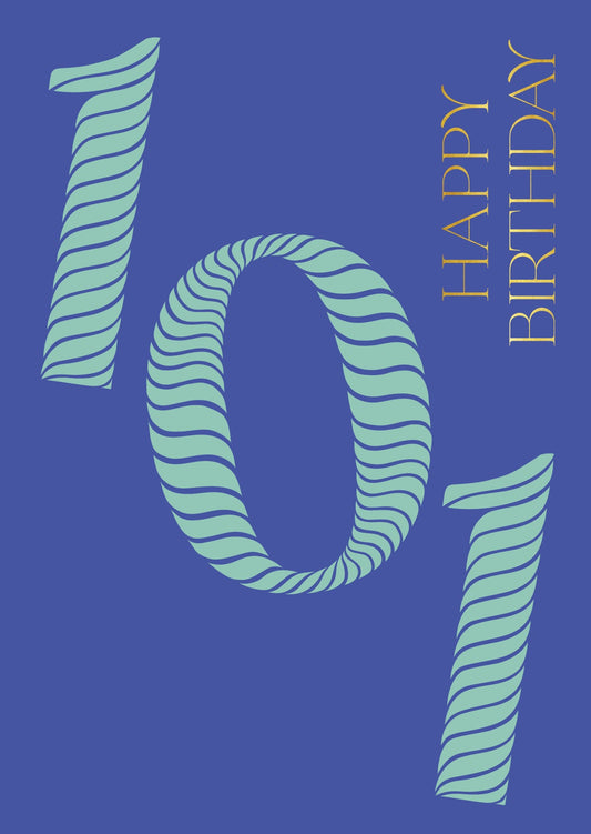 Birthday Stripes 101st Birthday