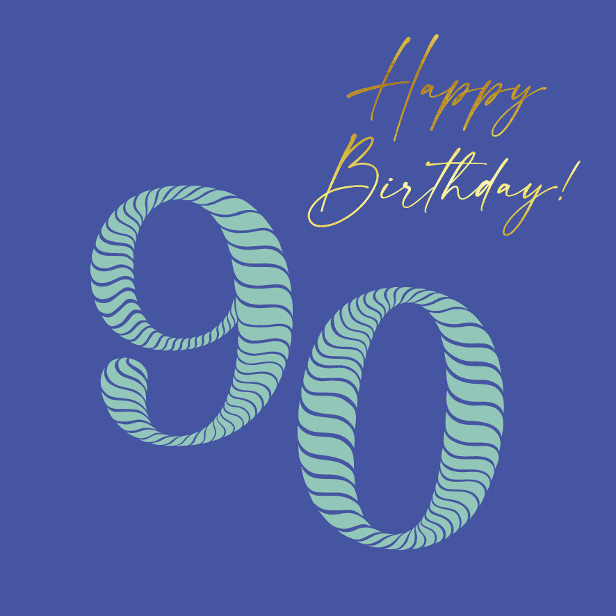 Square - Birthday Stripes 90