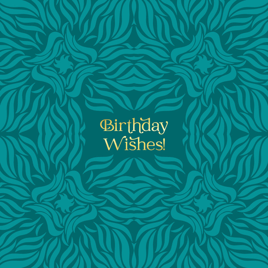 Square - Swishes Teal