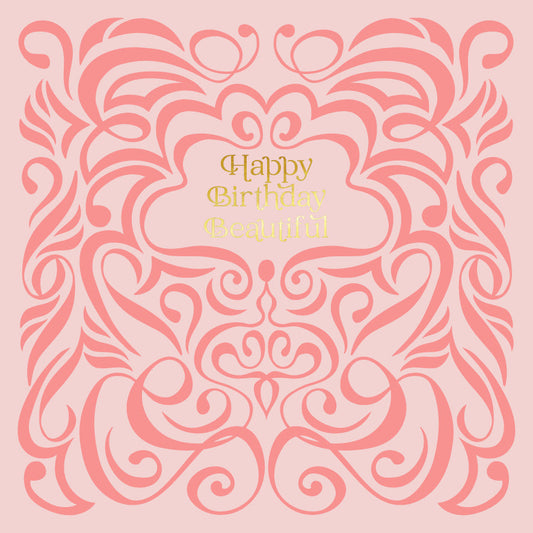 Square - Swirl Pale Pink