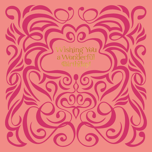 Square - Swirl Bright Pink