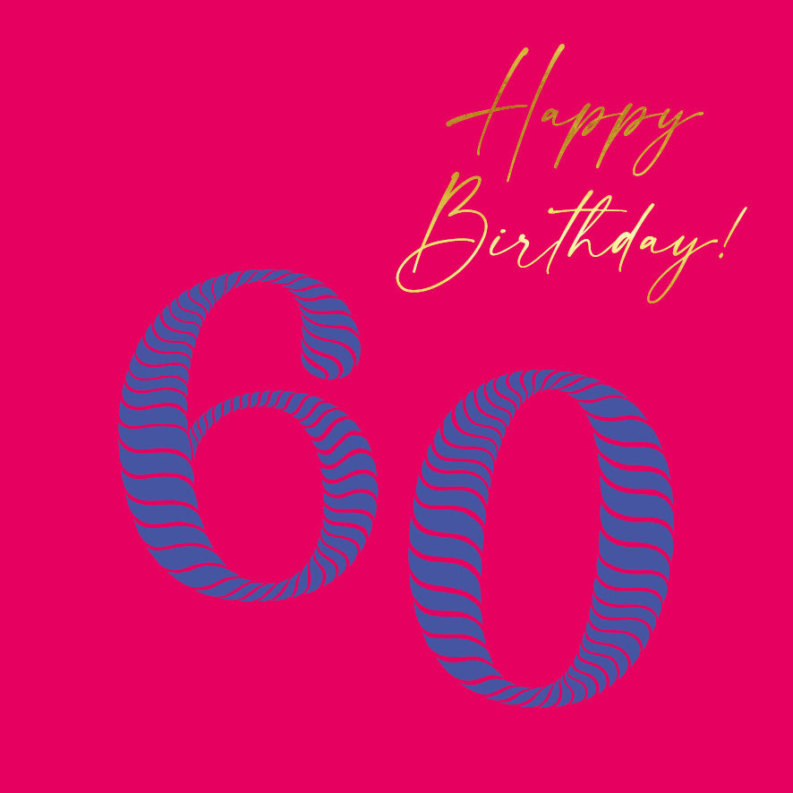 Square - Birthday Stripes Female 60