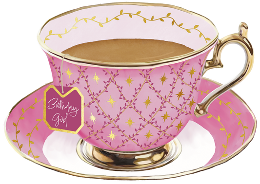TIme for Tea Cups - Birthday Girl Pale Pink