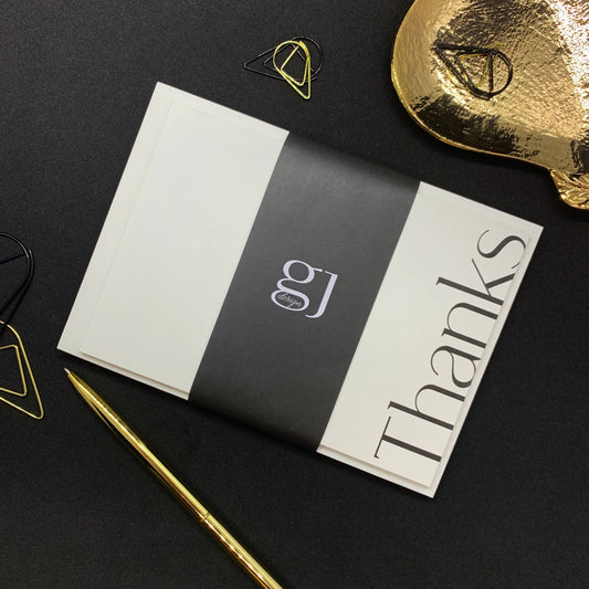 Typographic Thank You Cards