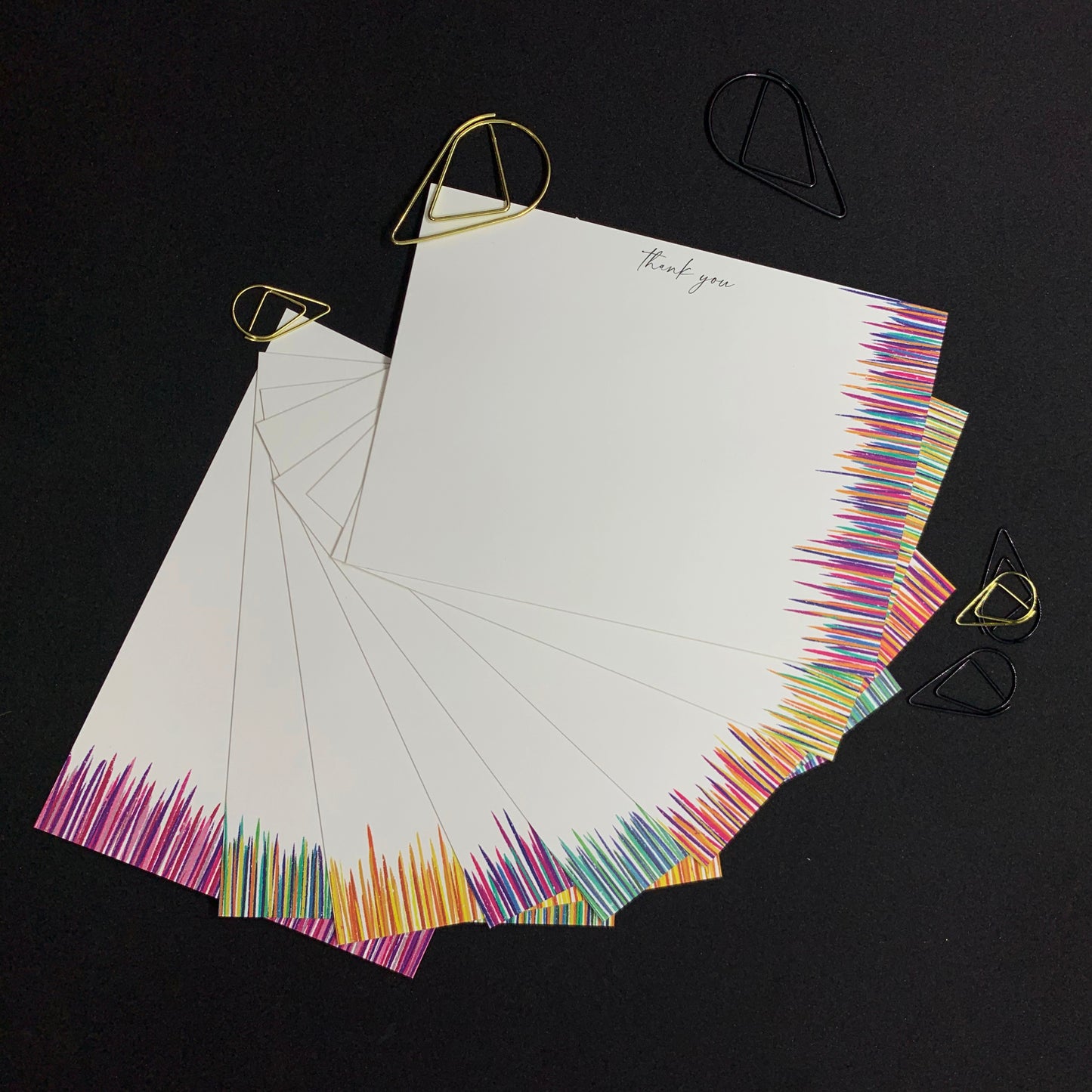 Bright Paint Box Thank You Cards