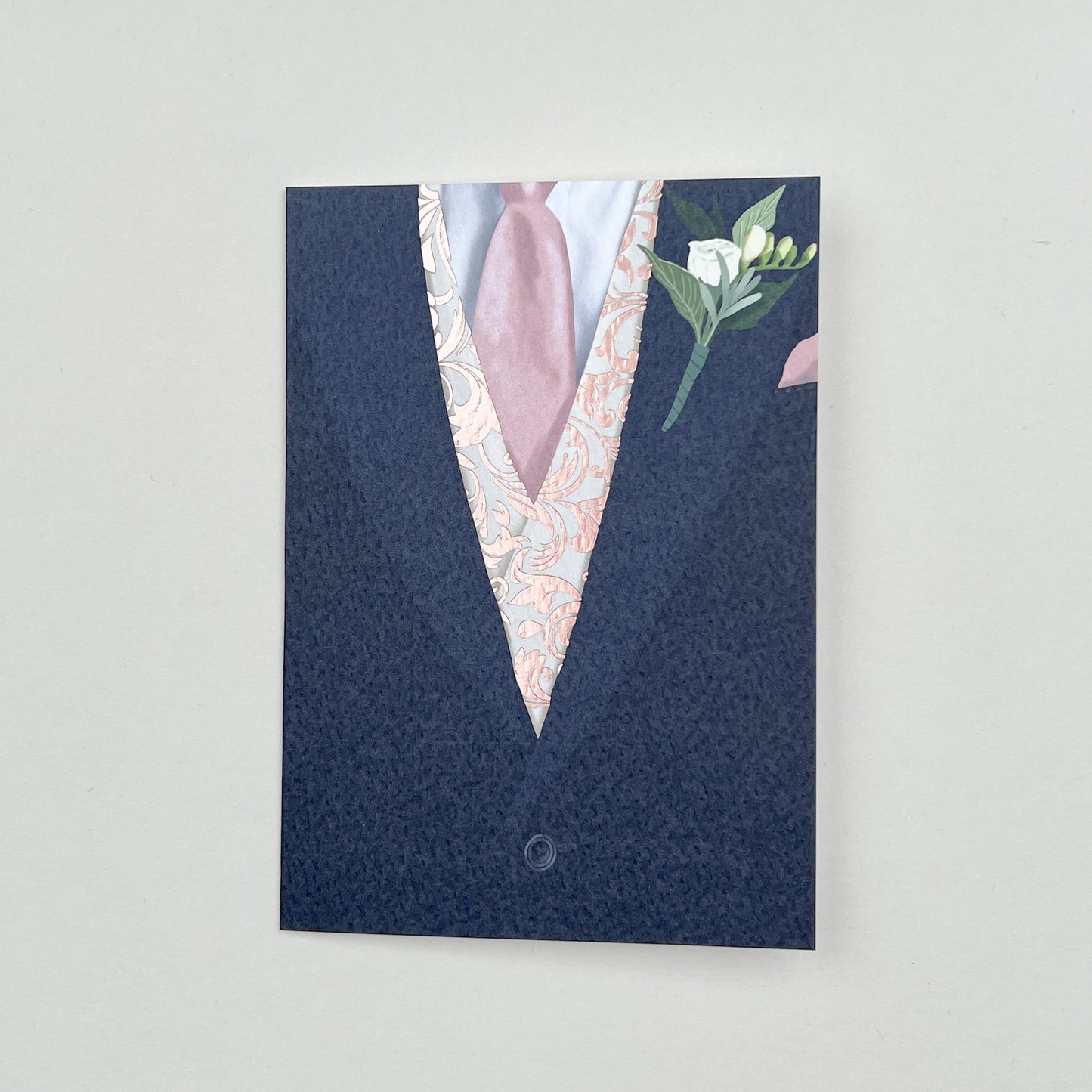 Attirely Good Navy Tweed Wedding Suit