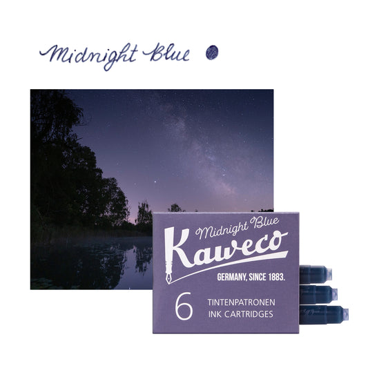 Kaweco Midnight Blue Ink Cartridge (Pack of 6)