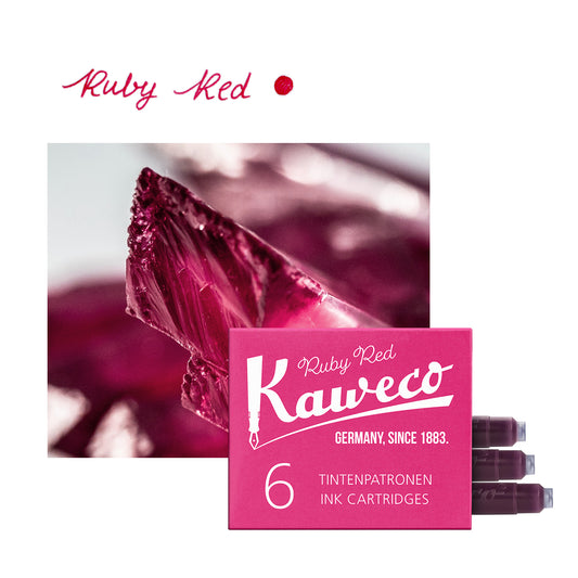 Kaweco Ruby Red Ink Cartridge (Pack of 6)