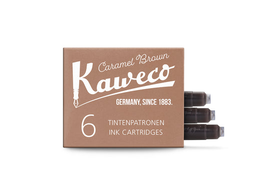 Kaweco Caramel Brown Ink Cartridge (Pack of 6)